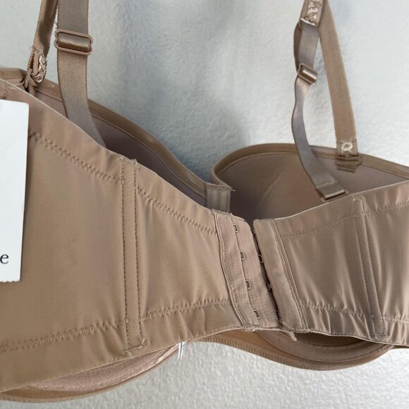 Le Mystere Bra Womens 34DDD/F Natural Soiree Strapless 9756 Convertible Multiway - Picture 8 of 12